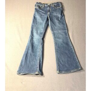 Levi's 726 Flare Denim Jeans Blue Youth Girls 10 Good Condition!
